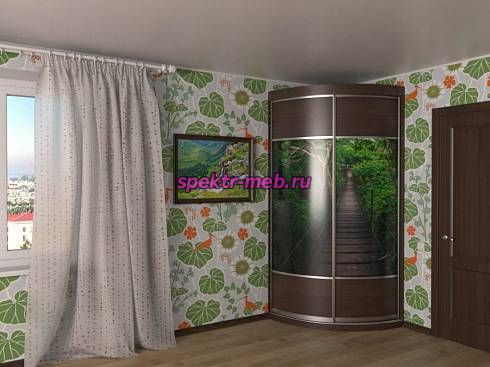 Радиусный шкаф-купе Нино