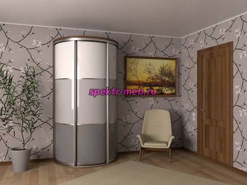 Радиусный шкаф-купе Мерида