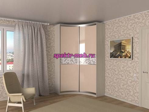 Шкаф-купе радиусный Геннадий 2