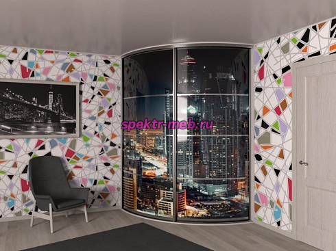 Шкаф-купе радиусный Пэр 19.5