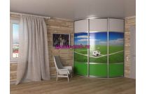 Шкаф-купе радиусный Футбол