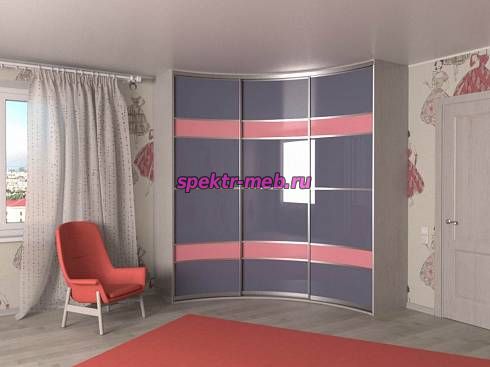 Радиусный шкаф-купе Норма 18