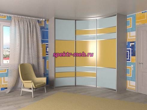 Радиусный шкаф-купе Норма 19