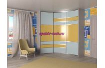 Радиусный шкаф-купе Норма 19