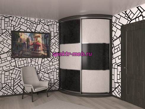 Шкаф-купе радиусный Нео 28