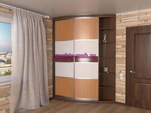 Шкаф-купе радиусный Шоко №5