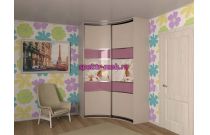 Угловой радиусный шкаф Мари 66