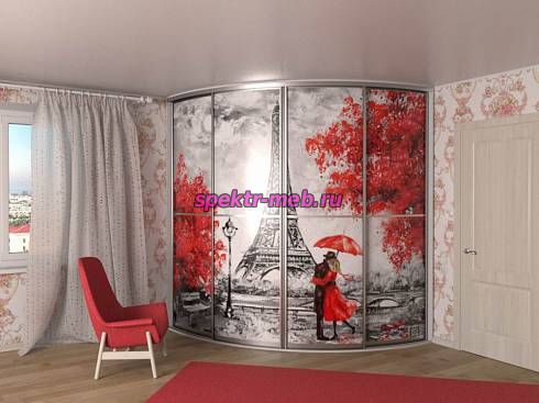 Шкаф радиусный Амели