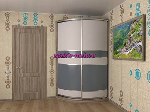 Радиусный шкаф купе Рада-6