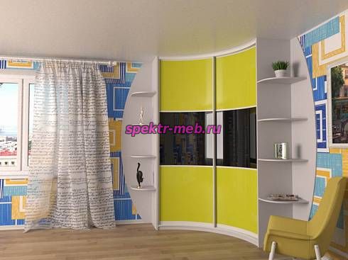 Радиусный шкаф Лоск-21