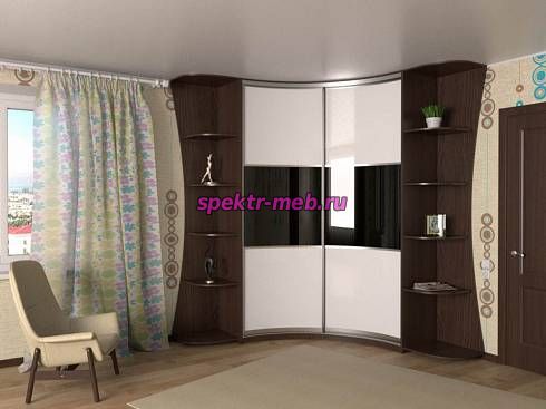 Радиусный шкаф-купе Лиана 22