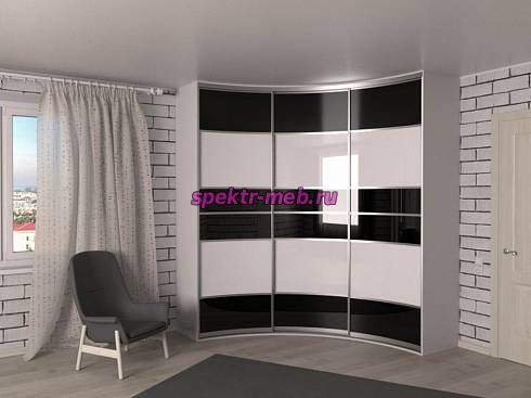 Радиусный шкаф-купе Норма 17