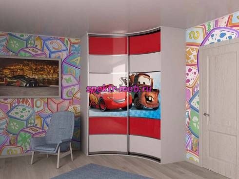 Шкаф-купе радиусный Нико 25