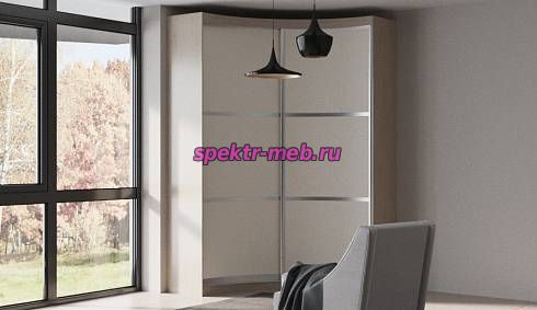 Шкаф-купе радиусный Элли 52