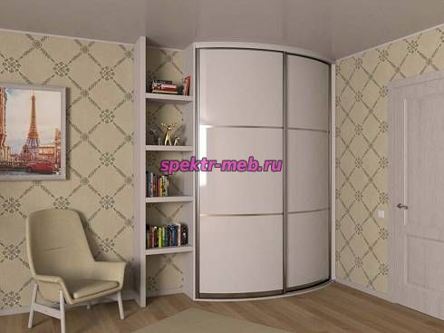 Угловой радиусный шкаф Мари 108