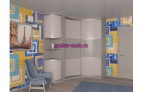 Шкаф угловой радиусный Прага 3