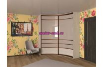 Угловой радиусный шкаф Мари 55