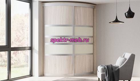 Шкаф-купе радиусный Шери 16