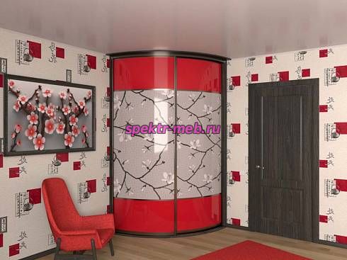 Шкаф-купе радиусный Камея 49