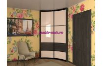 Угловой радиусный шкаф Мари 56