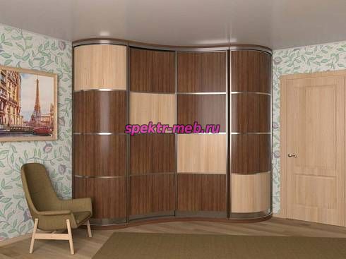 Шкаф-купе радиусный Форт МП-7