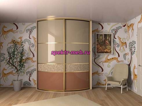 Шкаф-купе радиусный Лито 26