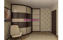 Угловой радиусный шкаф Мари 102