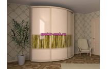 Радиусный шкаф в гостиную Лайн