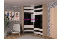 Шкаф-купе радиусный Лито 28