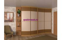 Шкаф-купе радиусный Лота 6