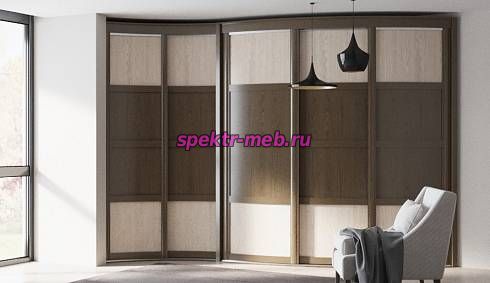 Шкаф-купе радиусный Мэн 17.5