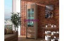 Шкаф-витрина с подсветкой Трина 1