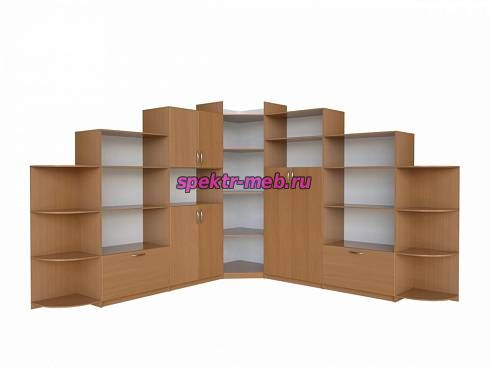 Угловой шкаф для книг и игрушек
