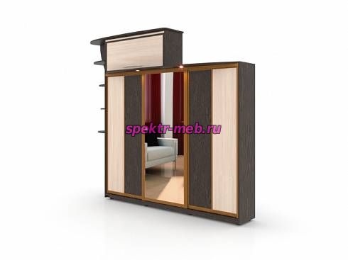 Шкаф-купе с антресолью Рим 3