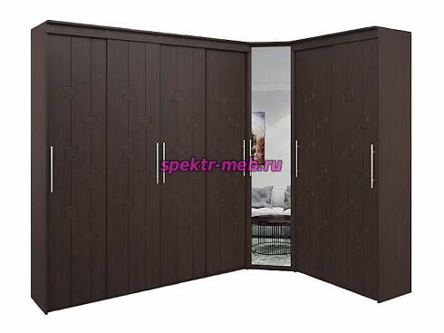 Угловой шкаф-купе МДФ Эл 44