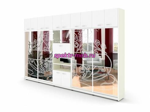 Шкаф-купе с антресолью Рим 2