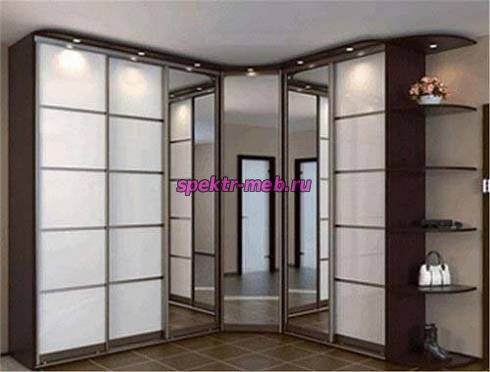 Угловой шкаф-купе Лидер