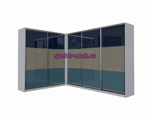 Угловой шкаф-купе Пастельный