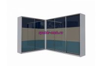 Угловой шкаф-купе Пастельный