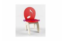 Стул детский, НЕрегулируемый по высоте, для музыкального зала «Нотка», краска