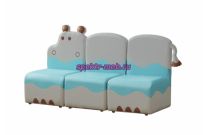Диван детский 3-х модульный с аппликацией