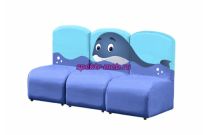 Диван детский 3-х модульный с аппликацией